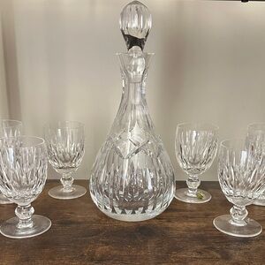 Waterford Crystal Glass Decanter Set